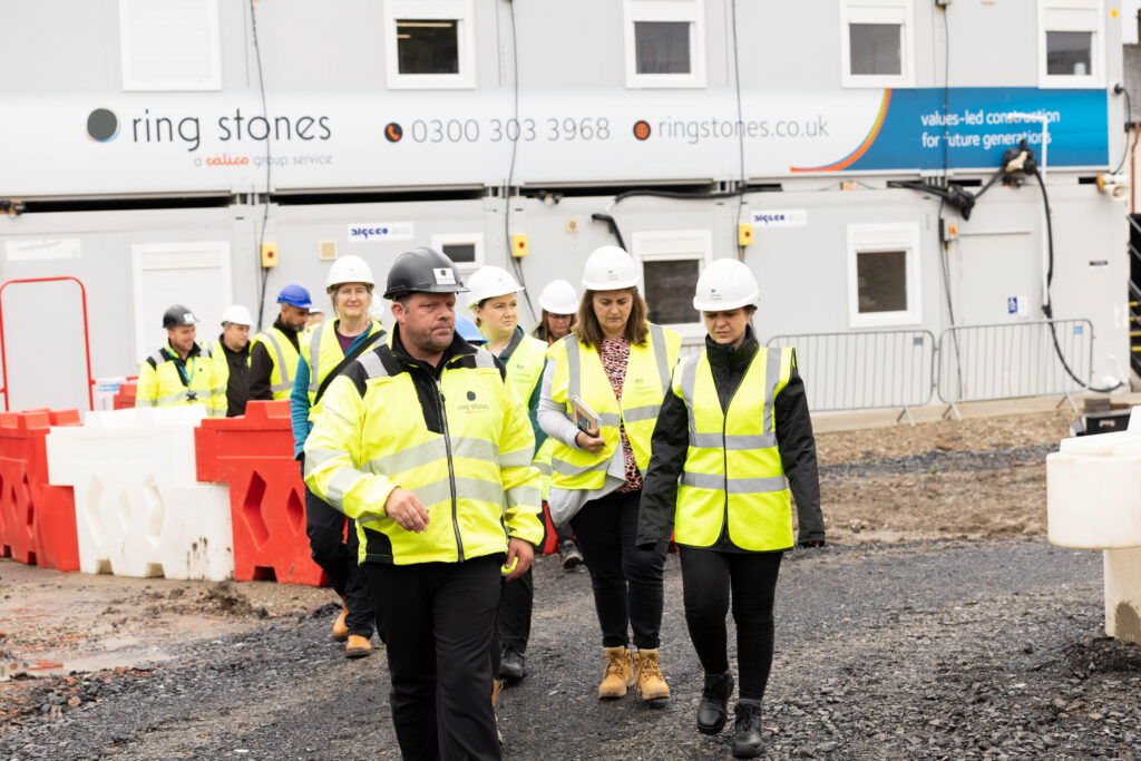 Homes England visit Calico Homes developments